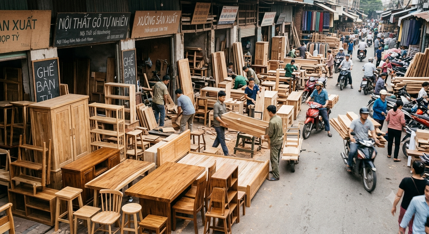 Bối cảnh thị trường cung cấp nội thất gỗ tại các khu vực